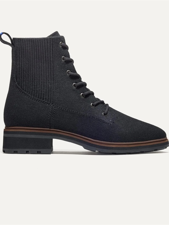 Rothy's Shoes - Rothy's The Laced Lug Boot in Onyx Black Size 8.5